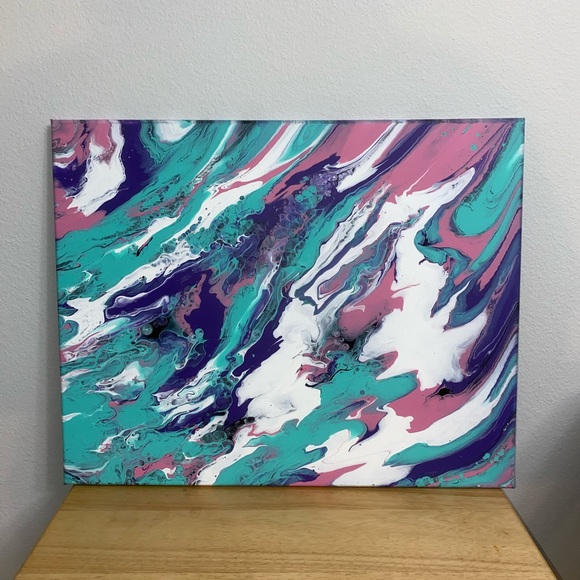 Original Pour Art, Abstract, Canvas, Home Decor - Picture 4 of 4
